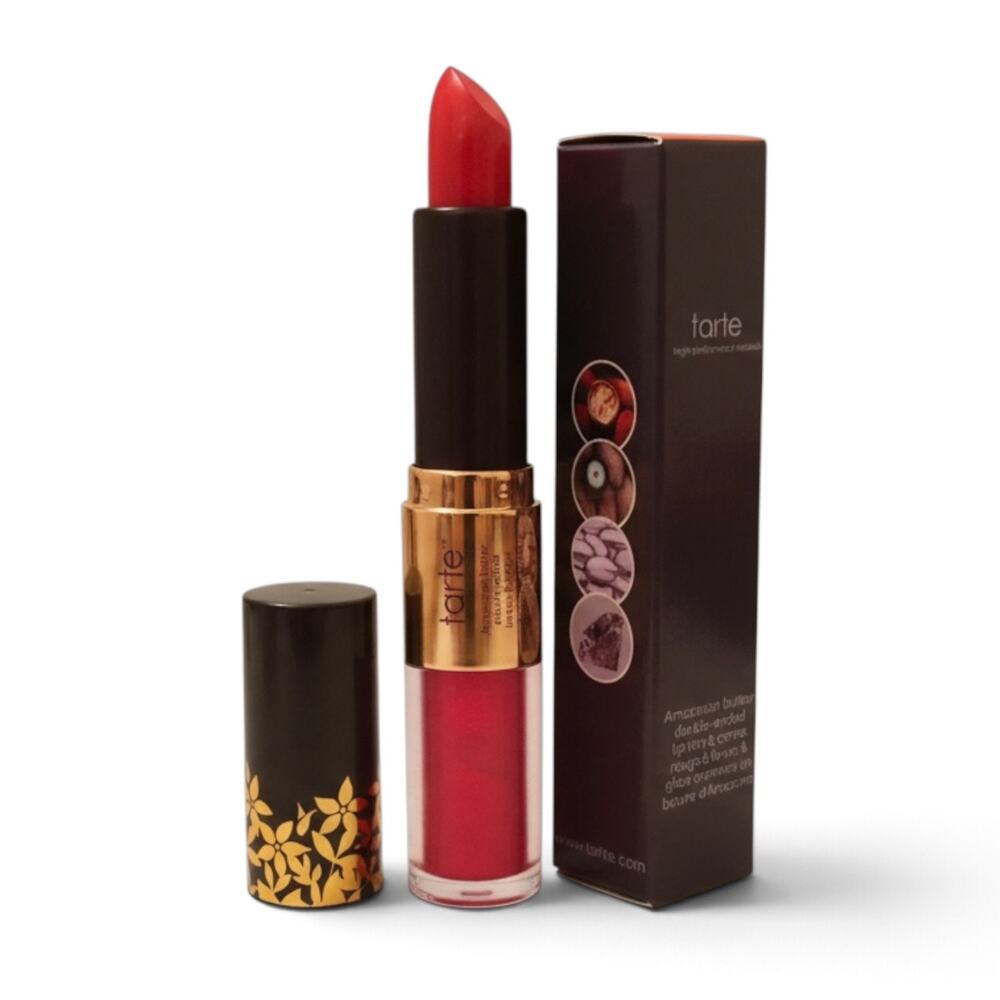 Tarte Classic Crimson Red Amazonian Butter Lip Tint Creme Discontinued NOS NIB